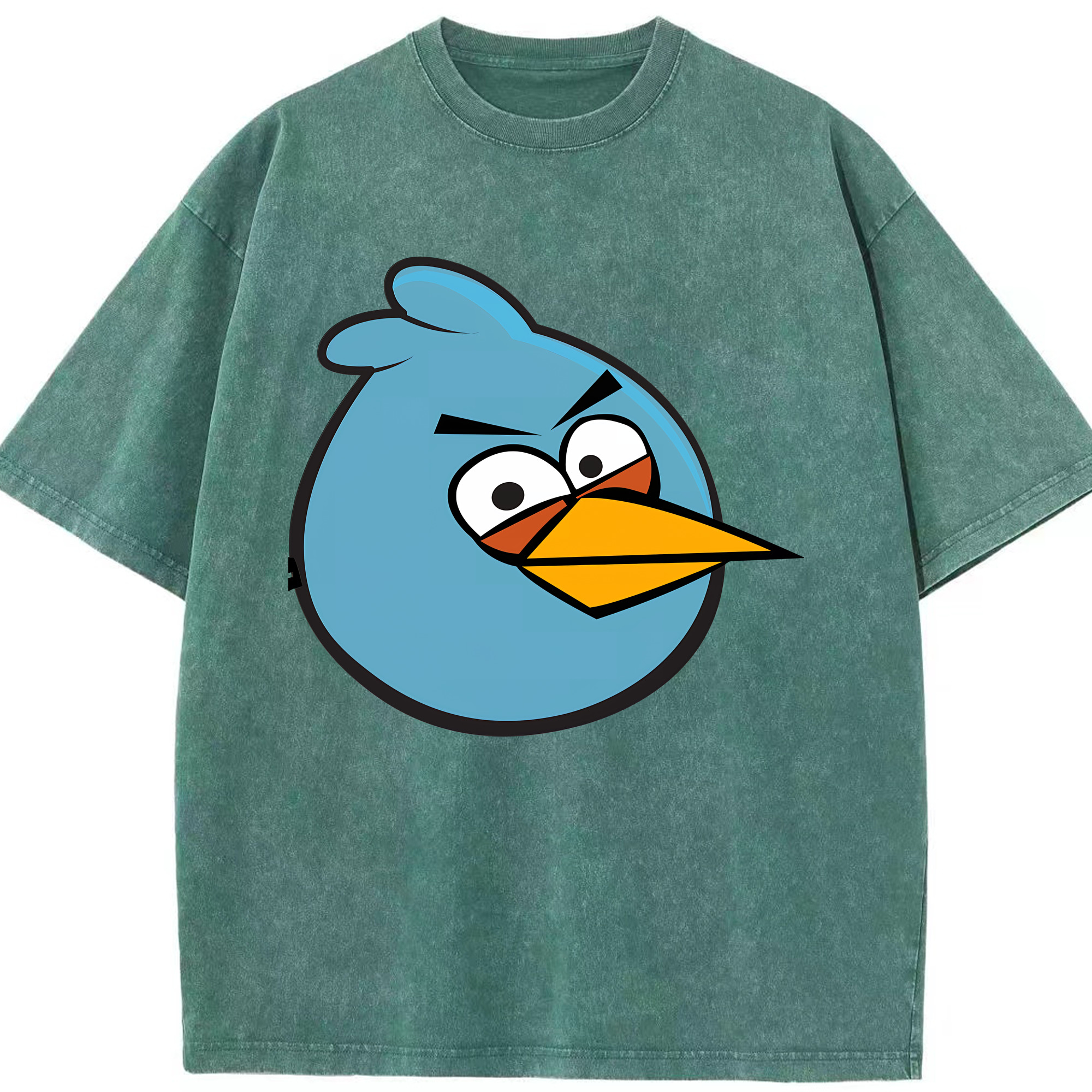 （画像用） Angry Birds アングリーバード 綿100% ヴィンテージ風 半袖Tシャツ（フロントプリント）